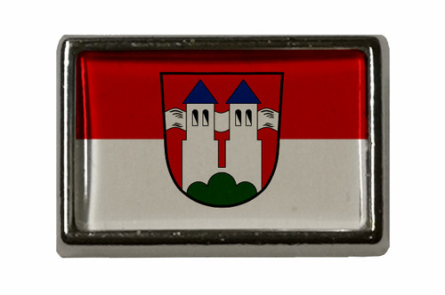 Pin rott inn flaggenpin - am,