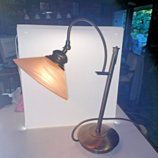 Bankamp Stehlampe Lampe Tischlampe Messing mit Dimmfunktion