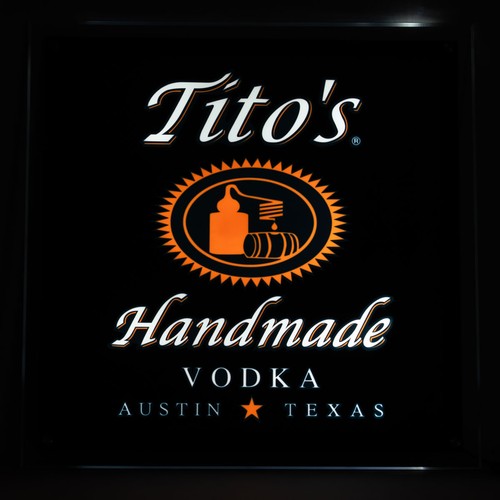 Titos vodka leuchtreklame - titos,