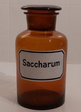 Apotheken Flasche / Braun Glas