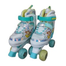Rollerskates Kinder Verstellbare Rollschuhe Leuchtende Räder LED Rollen Sportspa