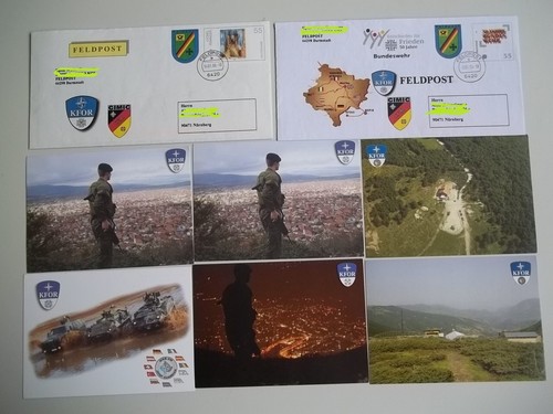 Bundeswehr feldpost aus kosovo - bundeswehr,