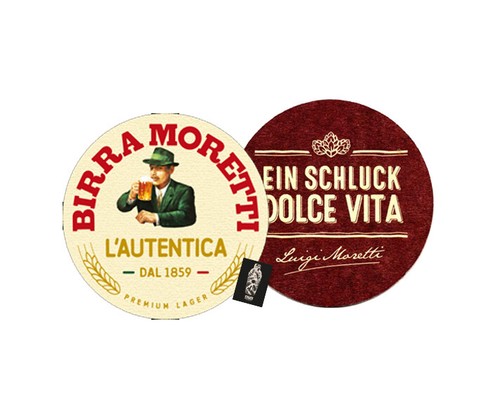 Birra moretti bierdeckel rund - birra,