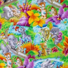 100% Baumwollstoff - Painting