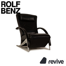 Rolf Benz 3100 Leder Sessel Schwarz