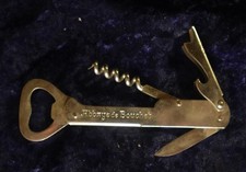 Abbaye de Boucher Sommelier Kellnermesser Korkenzieher Messer Flaschenöffner old