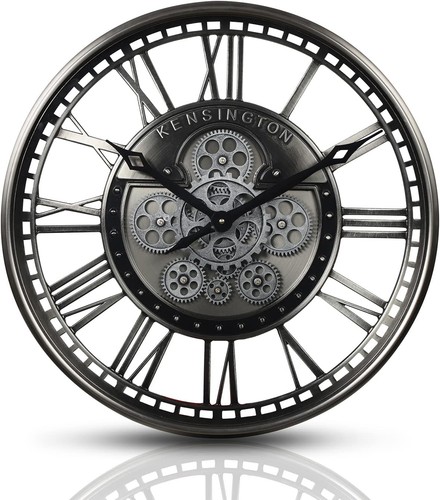 Samilito wanduhr silber 5cm - wanduhr, 53,5cm