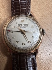Nivada Herrenuhr Triple Calendar Vintage Frischer Service