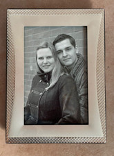 Bilderrahmen mit Bild, silbern, mit Standfuß, robust, mit Glasscheibe