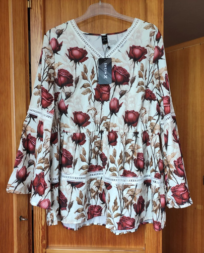 Bluse boho stil naturweiß - stil,,