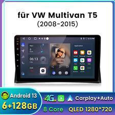 Android14 Autoradio Für VW Multivan T5 08-2015 GPS Nav WIFI DAB+ Carplay 6+128GB