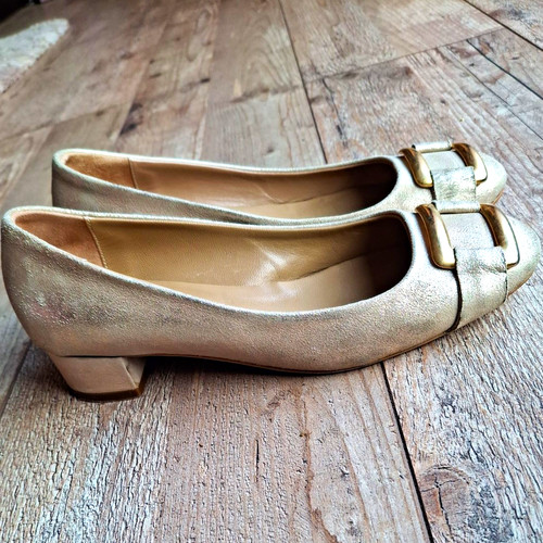 Damen pumps gold leder - gold,