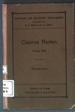 Ciceros reden auswahl für - reden:,