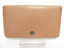 Authentische CHANEL CC lange Geldbörse aus Leder mit Doppelfaltung #39486