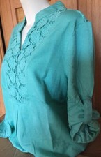 NEU TUNIKA BLUSE mit SPITZE