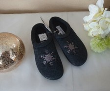 Damen Filz Optik Schuhe