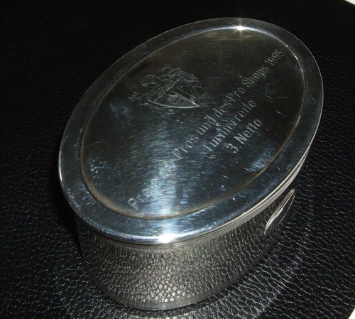 Silber deckeldose golf - deckeldose,