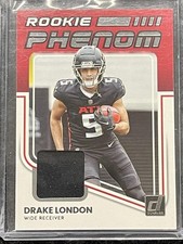 2022 Donruss #RPJ-7 Drake London Rookie Phenom Jerseys Atlanta Falcons MEM