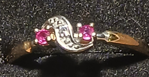 333 goldring mit - goldring, rubinen