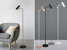 Schmale Spot Leselampen - schöne Stehleuchten für Wohnzimmer Ecke & hinter Sofa