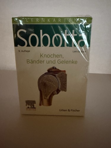 Sobotta lernkarten anatomie - sobotta,