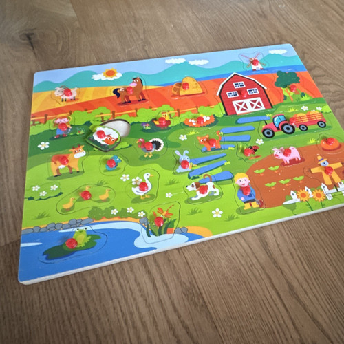 Holz-Setzpuzzle/Steckpuzzle
