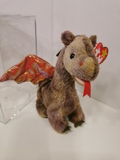 Beany babie Ty, Scorch, Drache mit Box, 1998, unbespielt, sehr guter Zustand