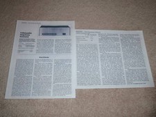 Acoustat TNT-200 Verstärker Review, 2 Seiten, 1982, Voll Test