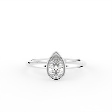 14K Rotgold Lab Grown Diamond
