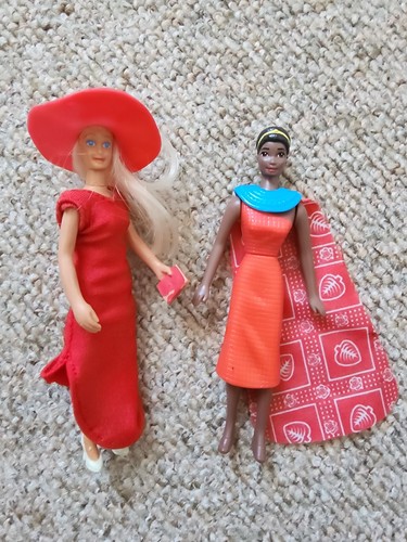 Retro mini barbie puppen - mini,