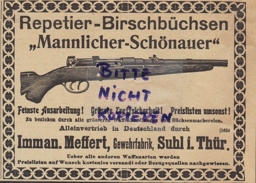 Suhl werbung 1903 - werbung, imman
