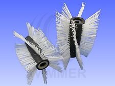 2 Stück Besen Bürste Kehrwalze Kehrwalzen Agria 400 1400 4000 6000  Schnee