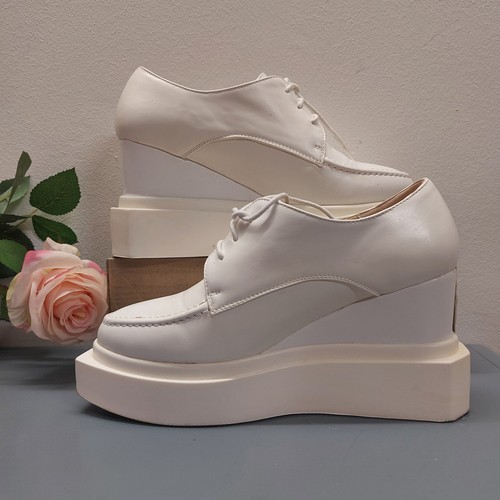 Schuhe plateau loafer - plateau, weiß