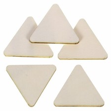 Holz Dreiecke mit gerundeten Ecken 2-10cm Etiketten Basteln Deko Tischdeko