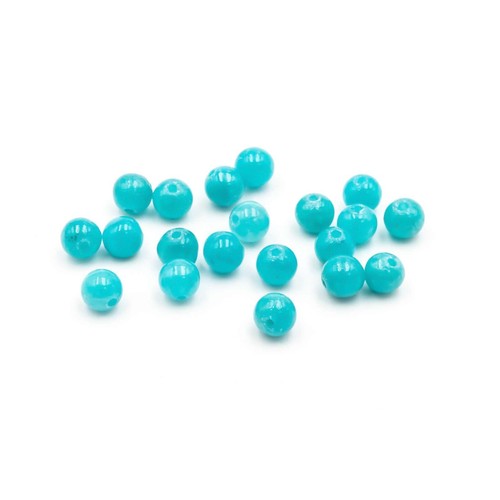 Perlen aus jade türkis - in, 4mm