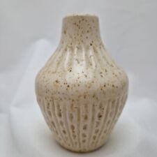 Vase Keramik Retro Scheurich 536 beige 60er Vintage Blumenvase creme 11cm Klein