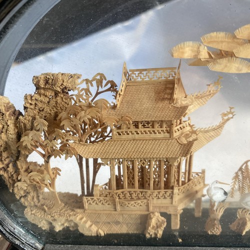 Asia korkschnitzerei korkbild - asia,