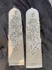 Hochzeitshandschuhe Elfenbein 