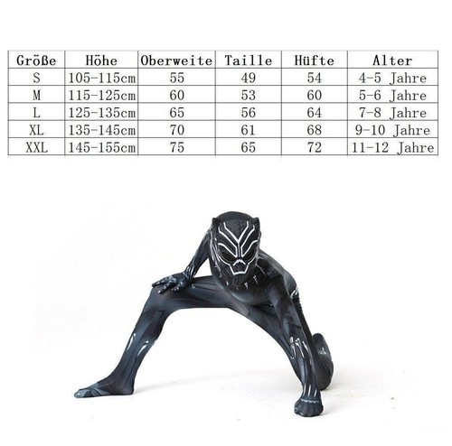 Black panther kostüm kinder - panther,