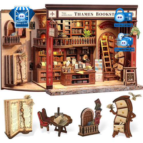 Book nook kit miniaturhaus - nook,