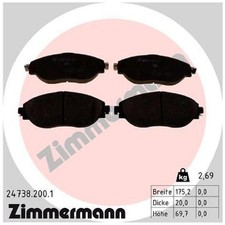 Satz Bremsbeläge Bremsklötze