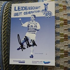 Autogrammkarte Ferenc Schmidt MSV Duisburg original signiert