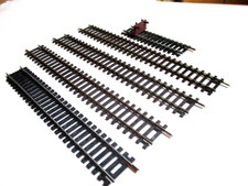 Modellbahn Spur H0. Lima Gleise Set gerade mit Prellbock, gebraucht für Diorama.