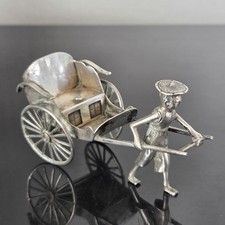 Silber Rikscha Figur China