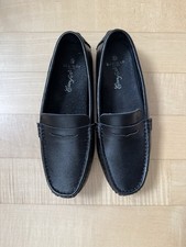 Mokassin, Penny Loafer, College Schuhe Damen 38 Schwarz