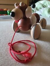 Dackel Holz Spielzeug  Schiebe- und Nachziehspiel Ziehspielzeug