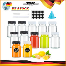 24x 60ml glasflaschen mit - glasflaschen,