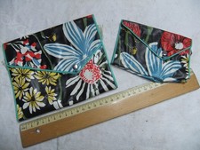 2 kl. Täschchen , Taschentuchbehälter - Kosmetik  ?? , aus Plastik /Folie , DDR