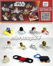 Komplette Ü-Ei Serie STAR WARS FERRERO inkl. aller 11 BPZ u. Aufkleber 