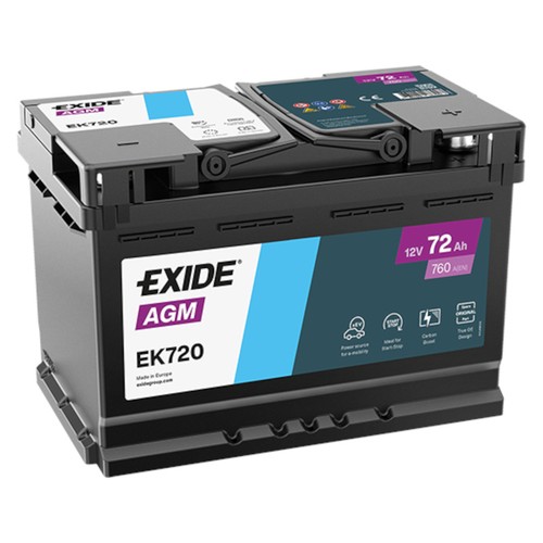 Exide ek720 agm batterie - ek720, agm-batterie
